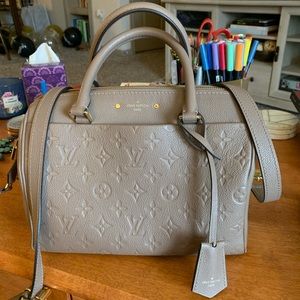 Tan Louis Vuitton Empriente Speedy Bandouliere 25